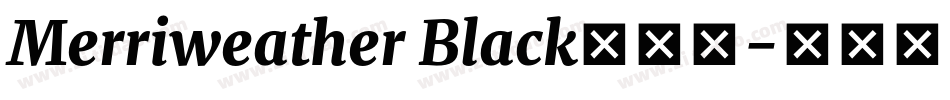 Merriweather Black手机版字体转换